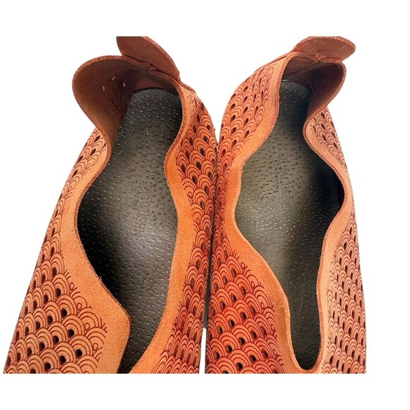Ilse Jacobsen Tulip Laser-Cut Comfort Slip On Shoes Camelia Orange US 10 EU41 - Picture 12 of 15